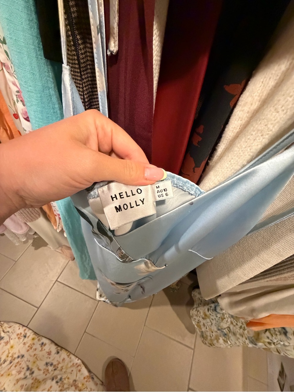 Hello Molly PERFECT PORCELAIN MIDI DRESS BLUE - Picture 4 of 4